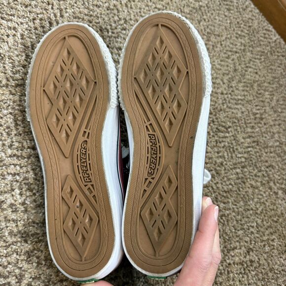 PF Flyers Center Hi Shoes Mens 9 Womens 10.5 Burgundy Canvas High Top Classic - Picture 12 of 13